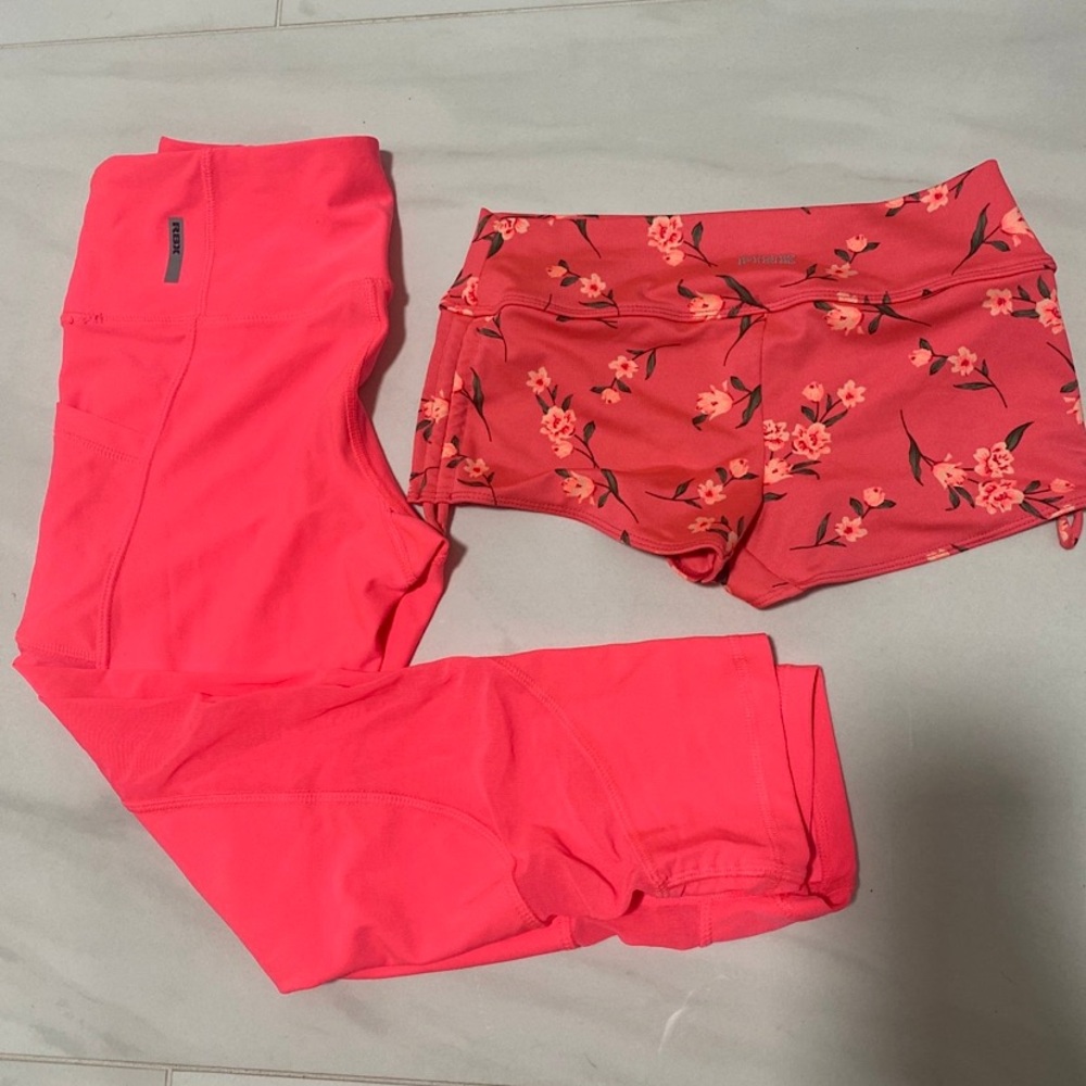 🍒 Victoria’s Secret sport, hot yoga pants / gym shorts swim Floral Shorts